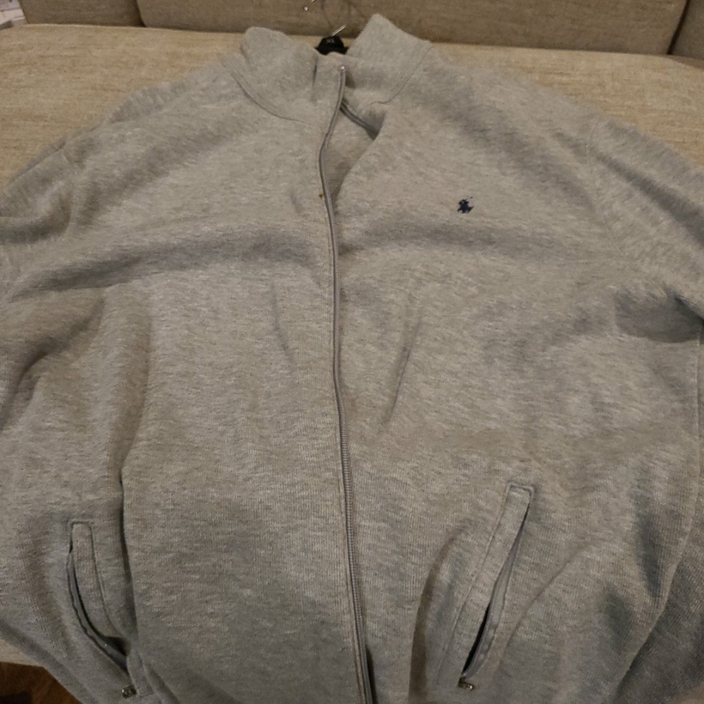 Polo zip up casual performance jacket.